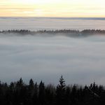 mlha v údolí